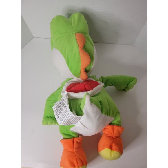 Large Super Mario Bros. Green Yoshi‎ Plush Stuffed Animal Toy - Picture 4 of 7